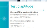 Tests d'aptitudes 2024